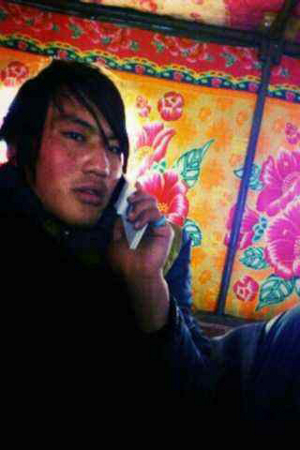 自焚藏人桑傑扎西生前照片
