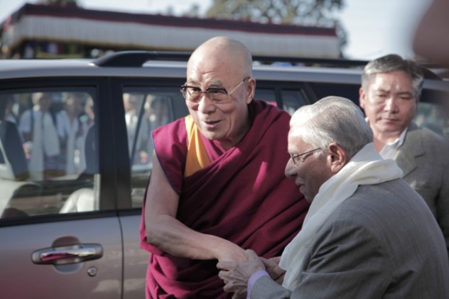 全印度聲援西藏核心組織主席Dr.NK Teikhn博士在迎接達賴喇嘛尊者蒞臨大會