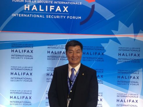 藏人行政中央司政洛桑森格，出席“第九届哈利法克斯国际安全论坛