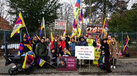 丹麦支持西藏团体，自由西藏学生运动等团体纪念西藏自由抗暴日