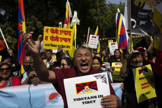 流亡藏人在全球各地纪念西藏自由抗暴六十周年 照片／CNBC -TV 18流亡藏人在全球各地纪念西藏自由抗暴六十周年 照片／CNBC -TV 18