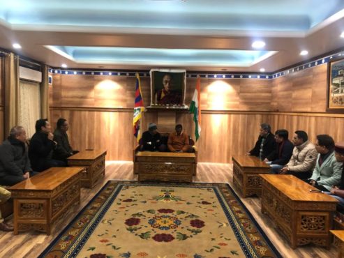 藏人行政中央噶夏欢迎印度喜马偕尔邦交通运输与民用供应部部长访问达兰萨拉 2020年1月6日 照片/Tenzin Phende/CTA