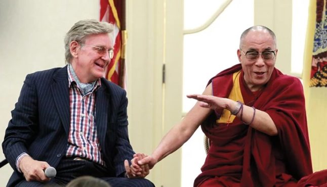 达赖喇嘛尊者与羅伯特·瑟曼教授 照片/资料图片