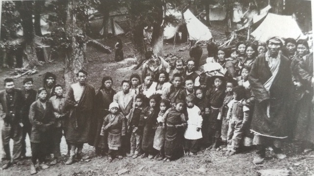 二十世纪六十年代逃离到印度北部的西藏难民 照片/西藏博物馆提供