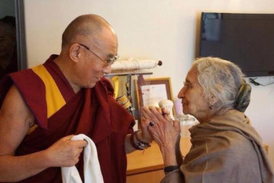 达赖喇嘛尊者与瓦茨亚杨女士在印度新德里进行会晤 照片/资料图片